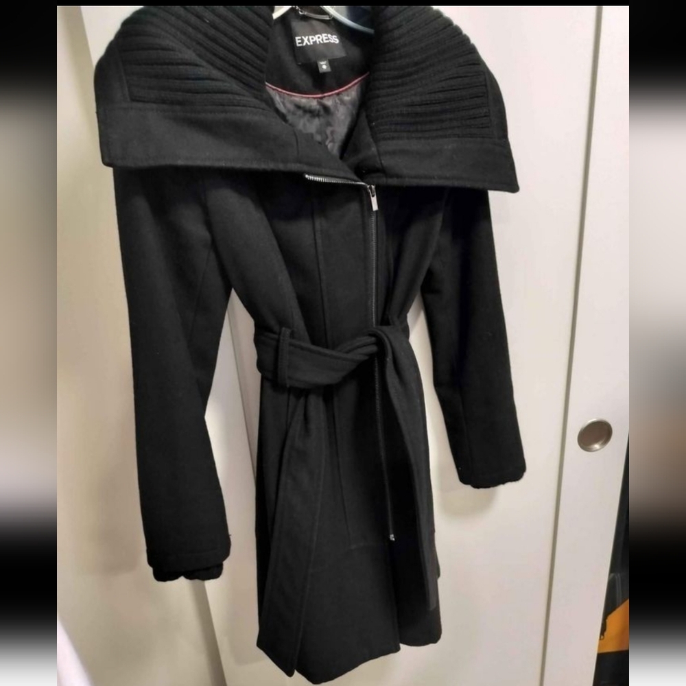 Express wool long coat